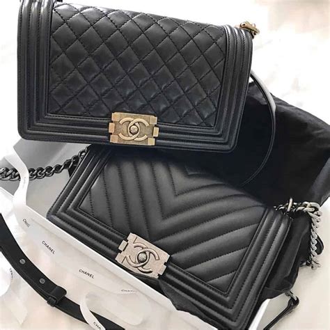 boy chanel handbag black chain fake|chanel boys bag.